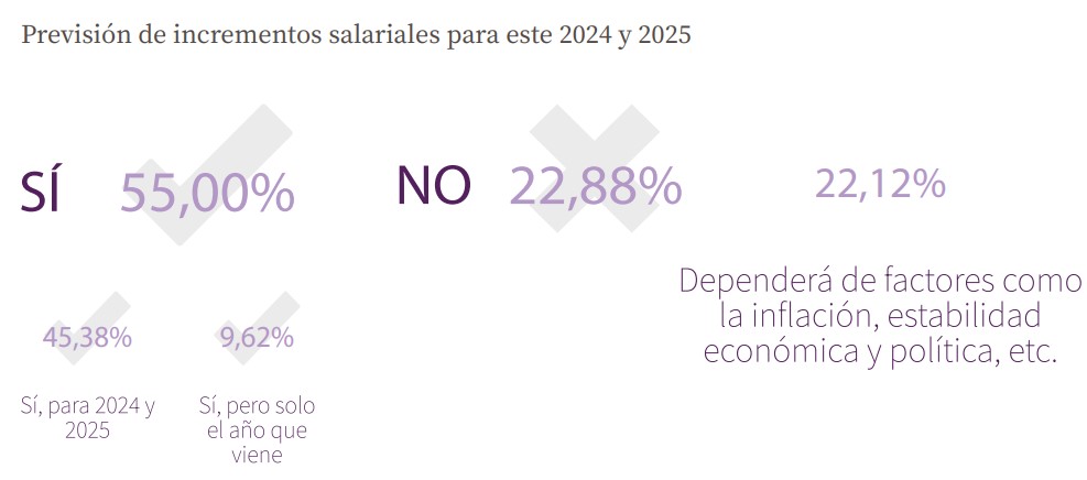 Previsin incrementos salariales emrpesas